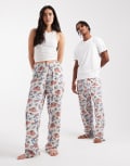 [ASOS DESIGN] ASOS DESIGN lounge bottoms with Disney's Goofy graphic in grey M Light grey