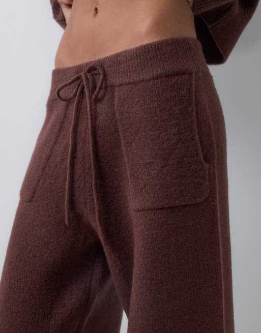 ASOS DESIGN lounge-byxor set i chokladbrun, 3 av 5