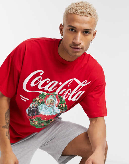 ASOS DESIGN lounge christmas t shirt and short pyjama set with