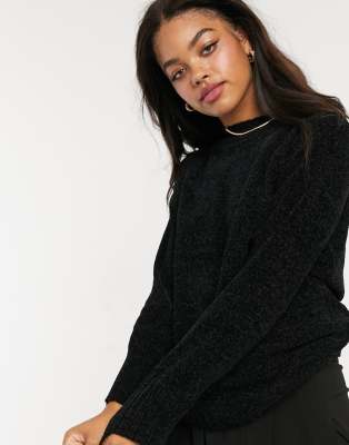 black oversized sweater