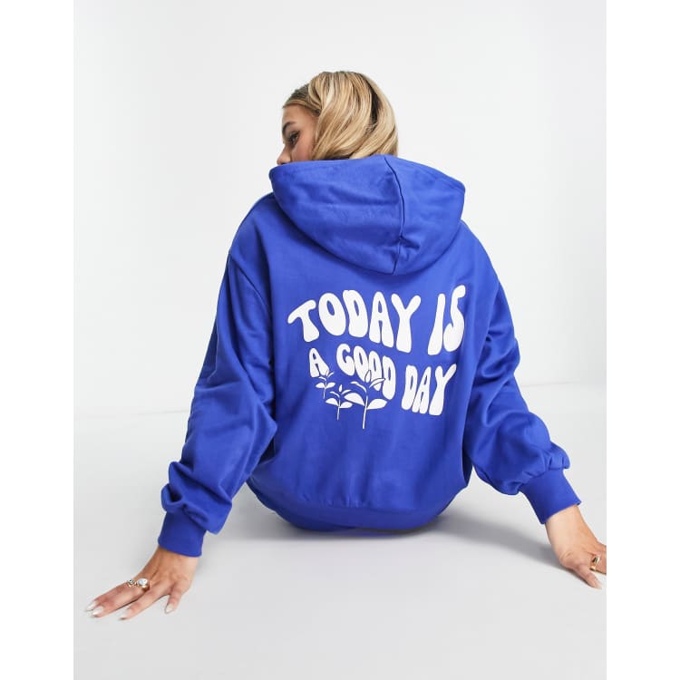 Blue store hoodie design