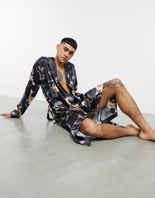 Asos silk 2024 dressing gown