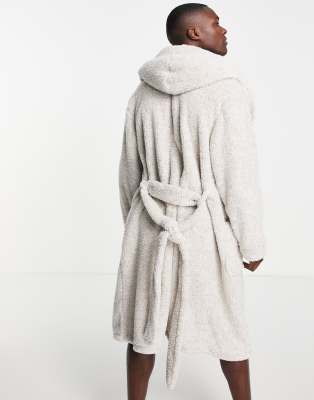 asos grey dressing gown