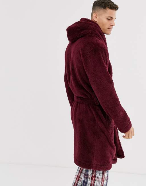 Mens fluffy dressing gown 2024 asos