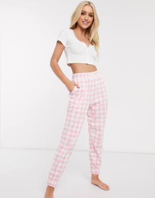 nike gingham joggers