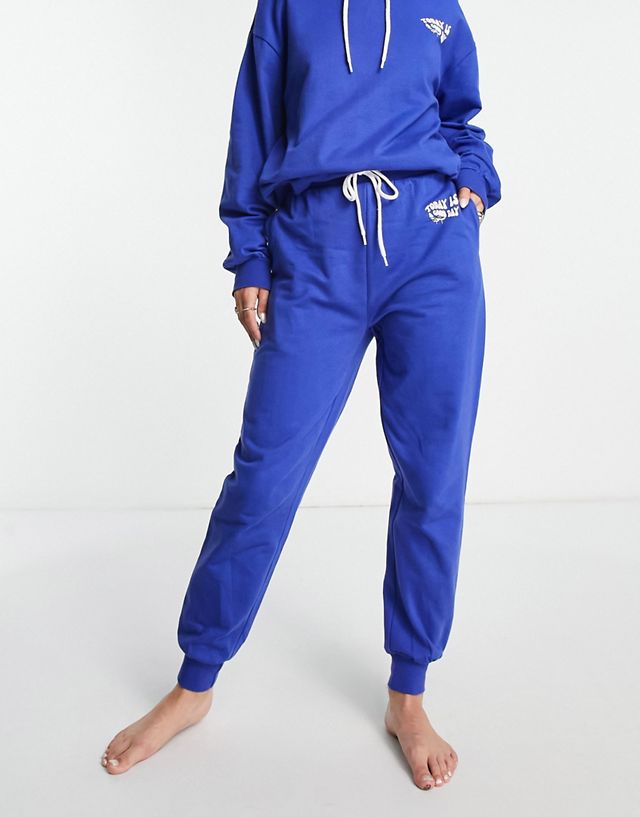 ASOS DESIGN lounge good day sweatpants in blue - part of a set
