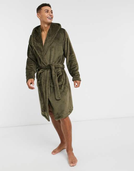 Mens fluffy cheap dressing gown asos