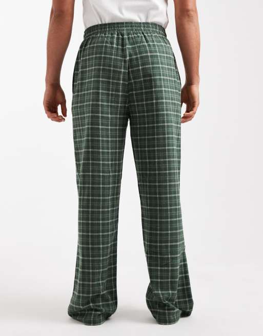 ASOS DESIGN – Lounge-Hose in Grün kariert, 4 von 4