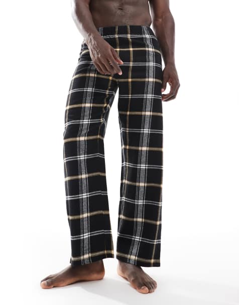 ASOS DESIGN – Lounge-Hose in kariertem Schwarz - view 1