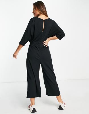 black and grey jumpsuit