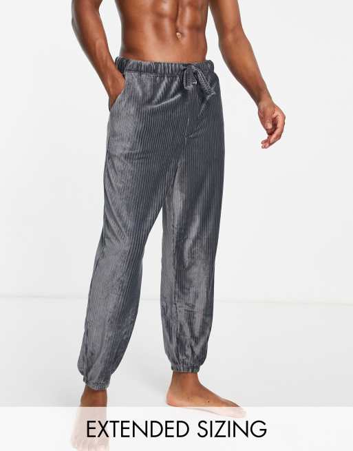 ASOS DESIGN lounge joggers in ribbed velour