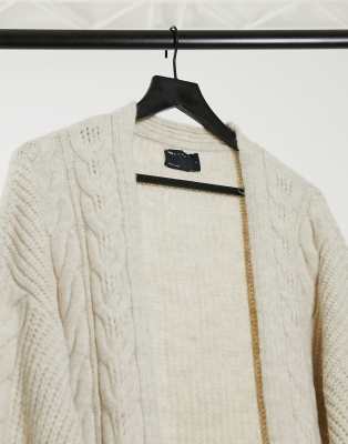 cream cable cardigan