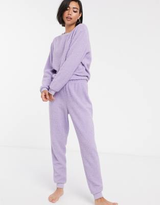 purple jogger set