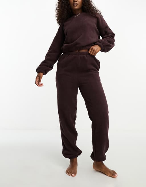 ASOS 4505 unisex sweatpants and sweatshirt set in brown