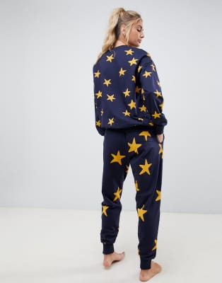 yellow star sweatsuit