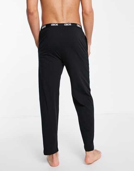 Black pyjamas online bottoms