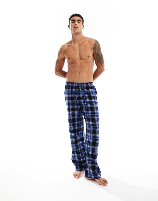 Checked discount pajama bottoms