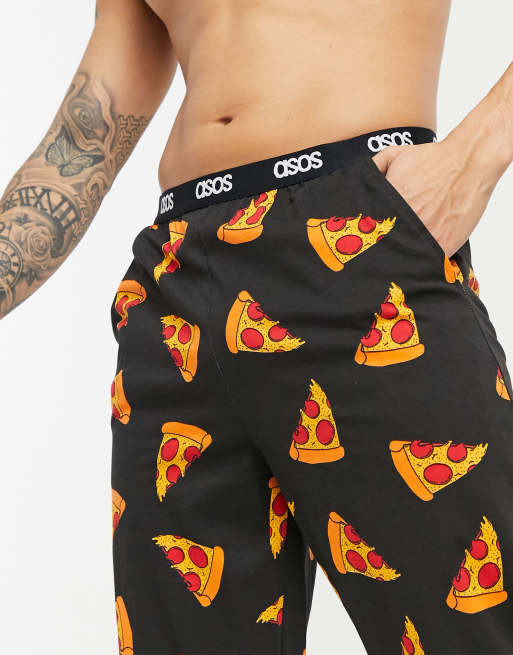 Pizza Words Pajama Pants for Men Pajama Bottoms Lounge Pants Sleep