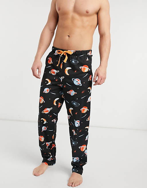 ASOS DESIGN lounge pajama bottoms in space print