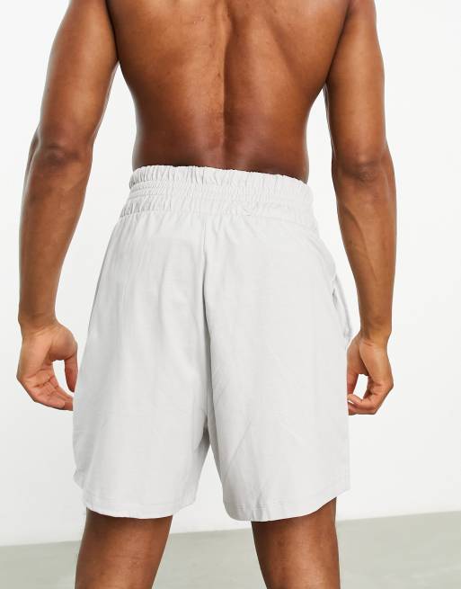 ASOS DESIGN lounge pajama shorts with wider waistband in light