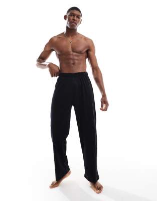 ASOS DESIGN ASOS DESIGN lounge pants in black jersey - BLACK