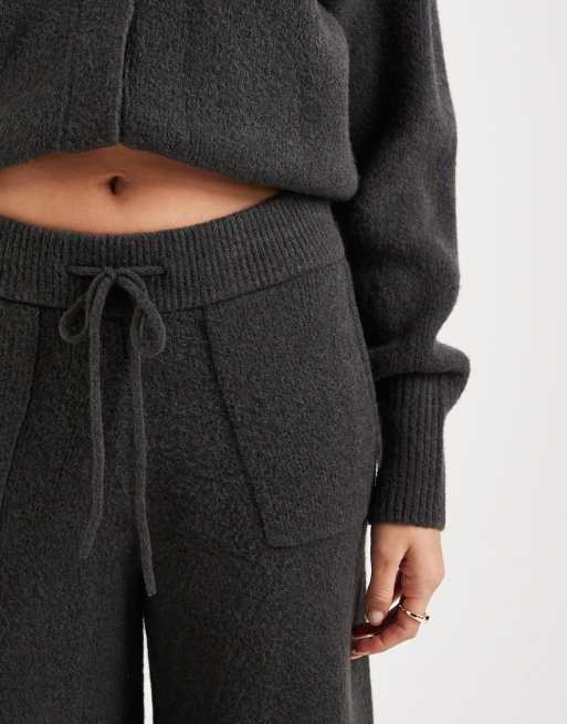 ASOS DESIGN lounge pants in charcoal - part of a set, 4 of 5