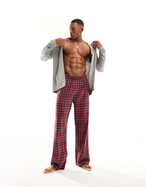 ASOS DESIGN lounge pants in red check ASOS