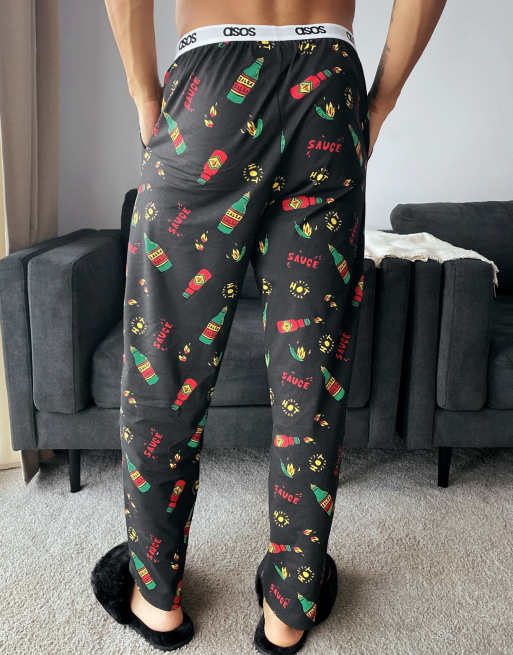 ASOS DESIGN lounge pajama bottoms in space print