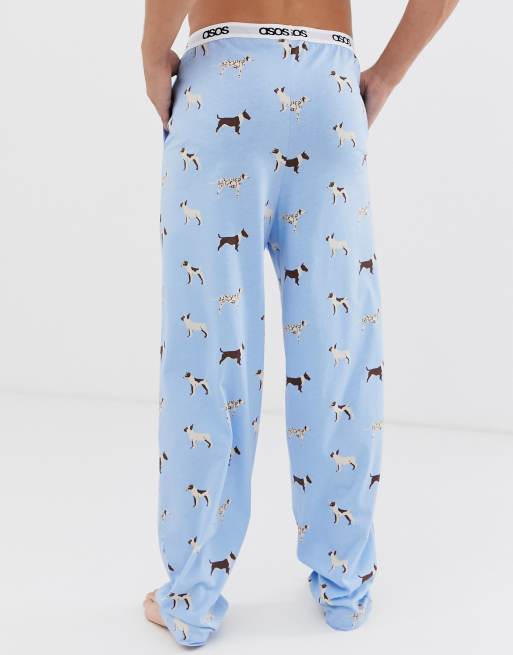 Dog print lounge online pants