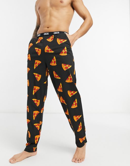 ASOS DESIGN lounge pyjama bottoms in pizza print