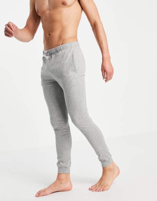 ASOS DESIGN lounge pyjama sweatpants in gray marl