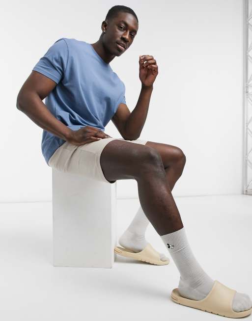 ASOS DESIGN - Lounge pyjamaset met T-shirt en short in kleurschakering