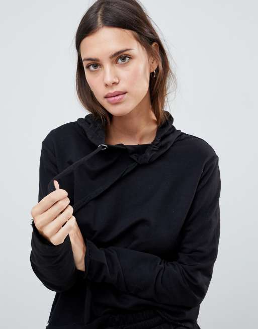 ASOS DESIGN lounge raw edge hoodie, 3 of 4