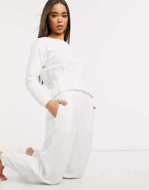 ASOS DESIGN lounge raw edge jogger
