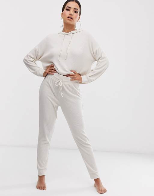 ASOS DESIGN - Jogger et hoodie confort texture côtelée douce, 3 de 3