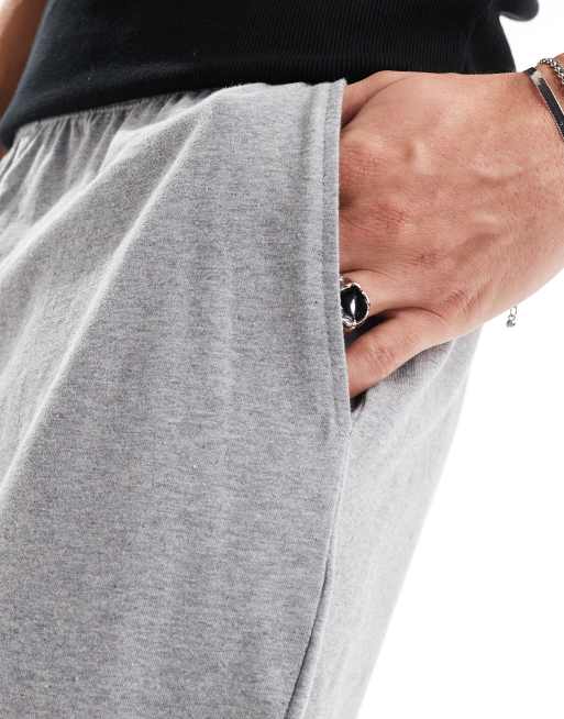 ASOS DESIGN – Lounge-Shorts aus Jersey in meliertem Grau, 4 von 5