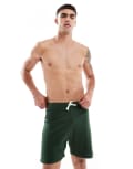 [ASOS DESIGN] ASOS DESIGN lounge shorts with drawcord in khaki-Green XS Dark green