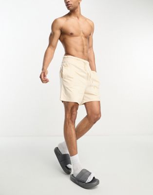 ASOS DESIGN lounge shorts with wider waistband in sandshell - ASOS Price Checker