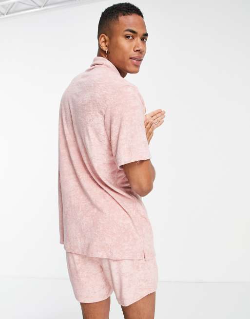 LRC Terry cloth pajamas short set