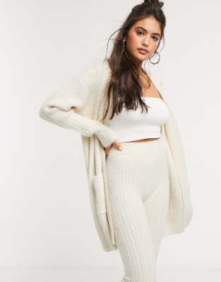 maxi cardigan cream