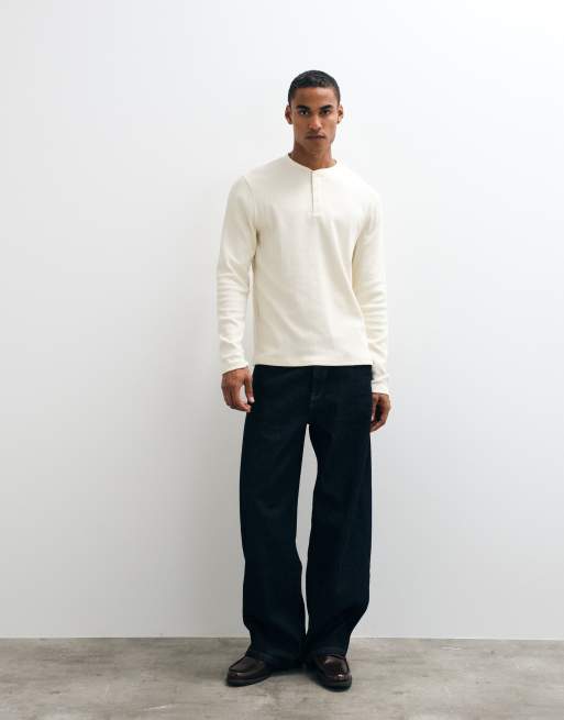 ASOS DESIGN loungewear set in white and blue, 2 of 5