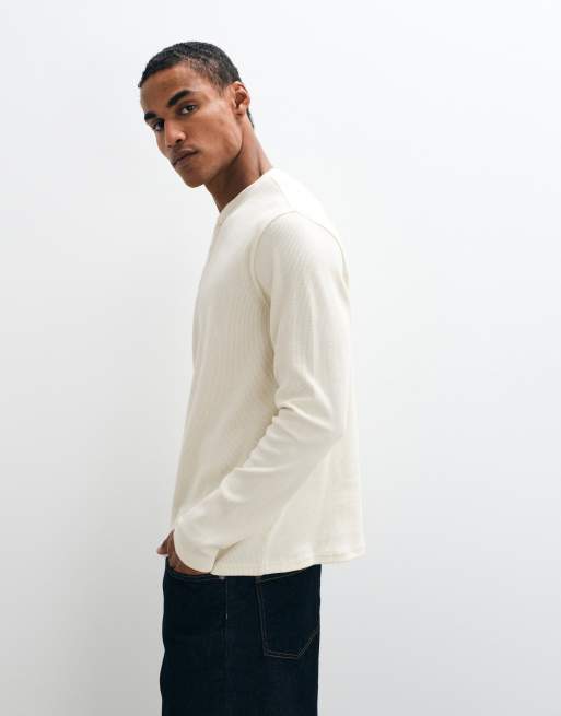 ASOS DESIGN loungewear set in white and blue, 4 of 5