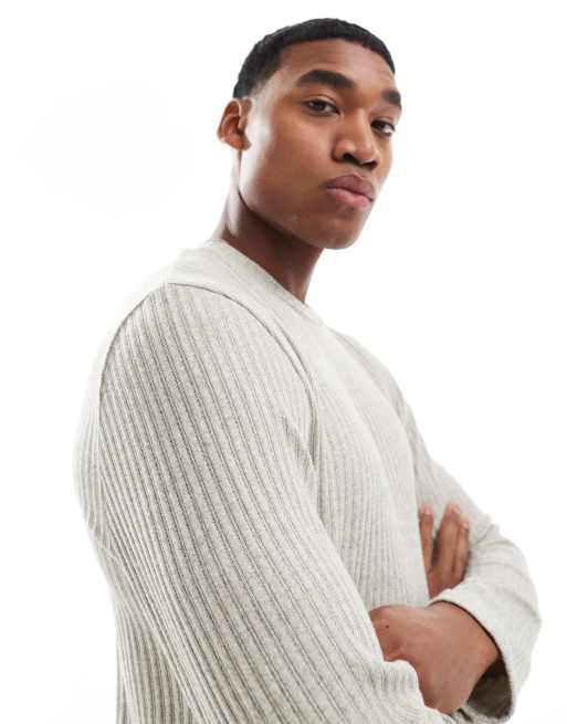 ASOS DESIGN loungewear set with long sleeve t-shirt in light green, 3 of 4