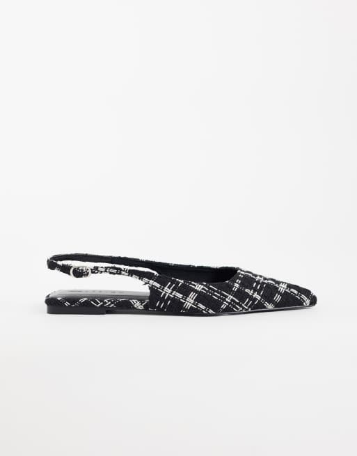 ASOS DESIGN - Lovestruck - Ballerine a punta con cinturino posteriore in bouclé, 2 di 4