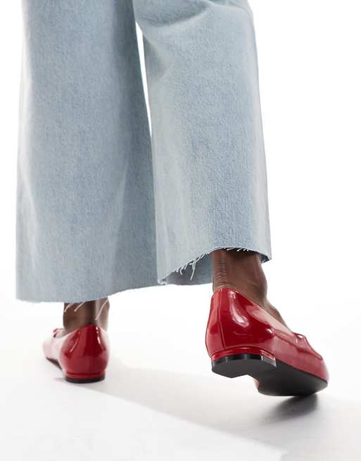 ASOS DESIGN - Lovie - Røde ballerinaer med sløjfe, 4 af 4