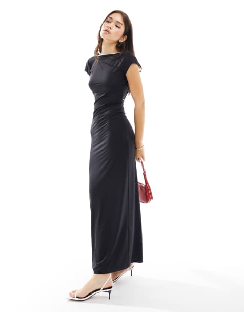 Fitted dress with back slit - Woman