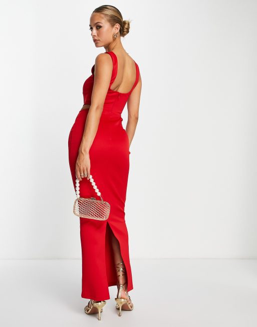 red cut out dress asos ASOS Design - Mini Dress - Women - Viscose/Elastane - 10 US