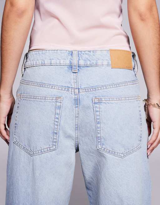 ASOS DESIGN low rise baggy jeans in pale wash , 4 of 5
