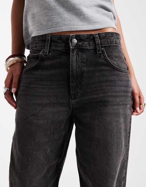 ASOS DESIGN baggy jeans in washed black
