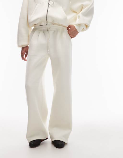ASOS DESIGN low rise balloon sweatpants in cream - part of a set, 2 of 5